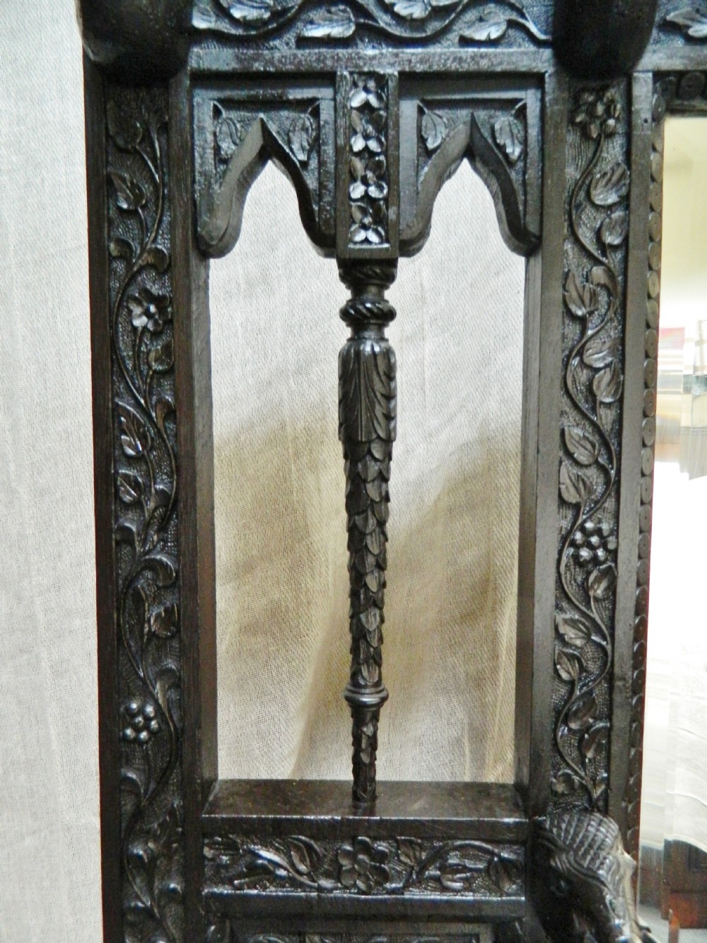 unusual hall stand with elephant trunk pegs View III