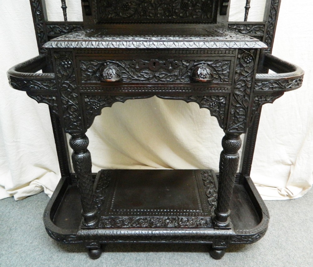 unusual hall stand with elephant trunk pegs View VI