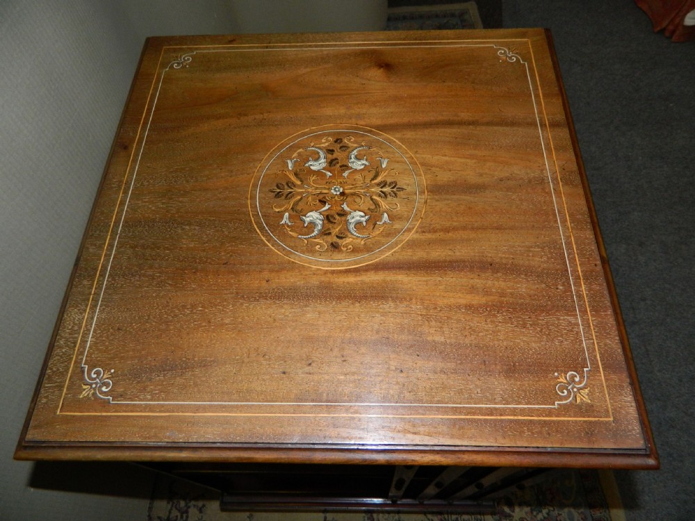 inlaid revolving bookcase View II