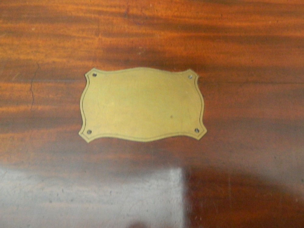 mahogany brass bound trunk View IV
