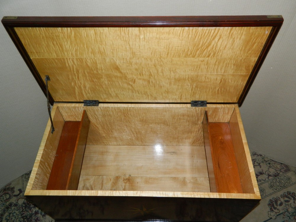 mahogany brass bound trunk View VII