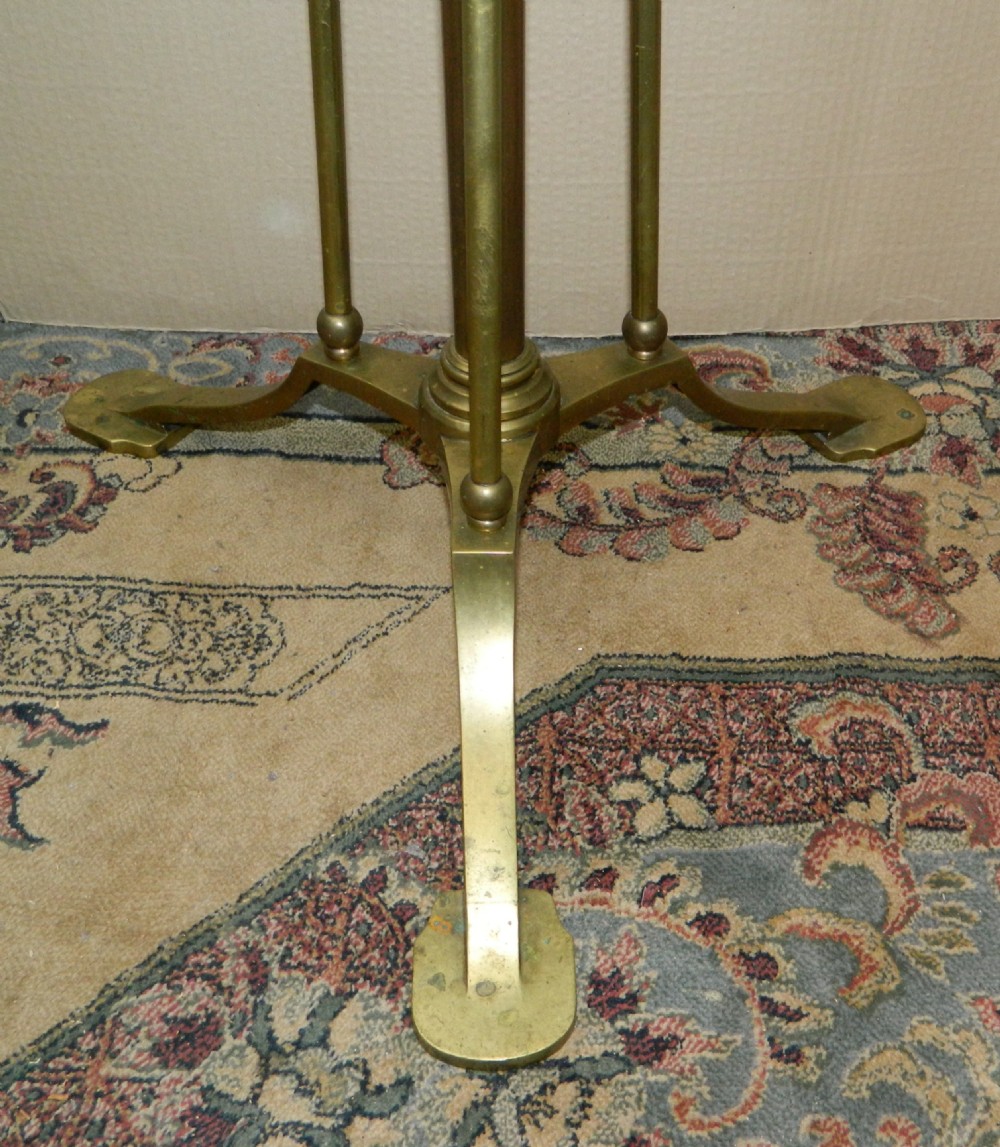 Arts & Crafts brass adjustable standard lamp View III