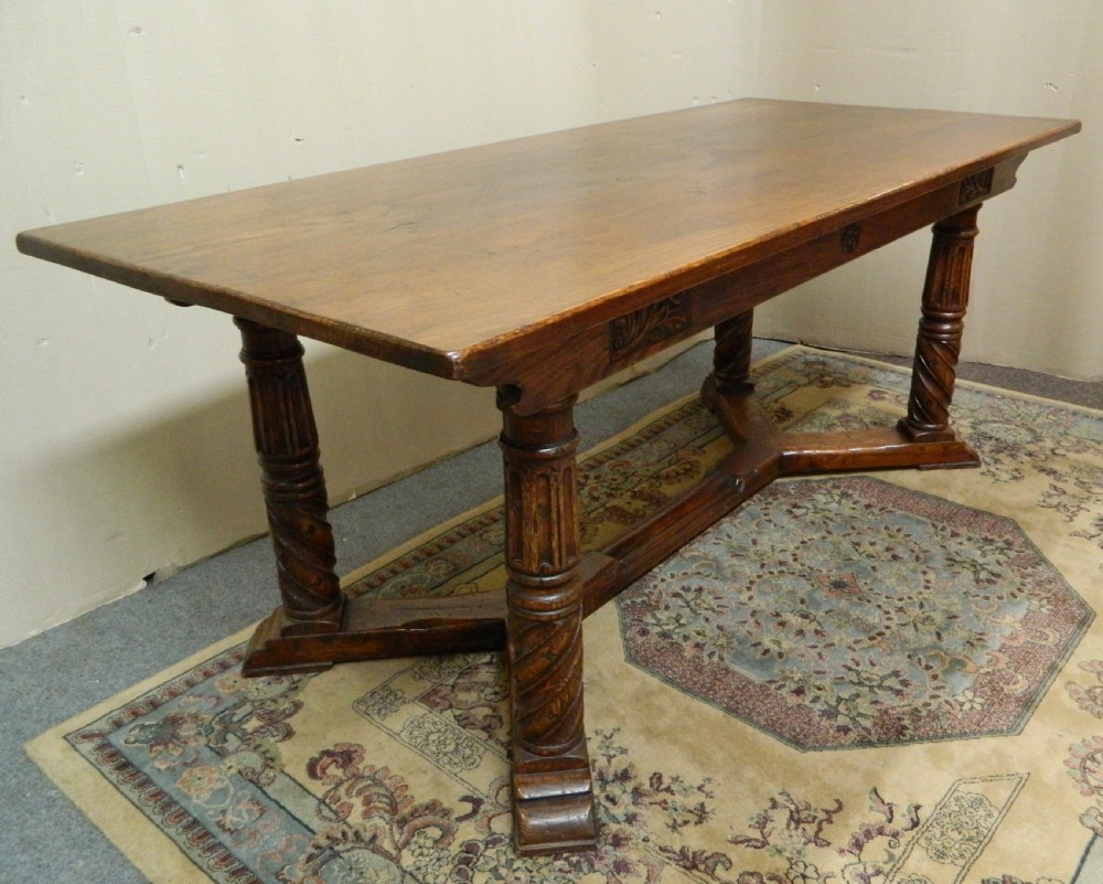 oak refectory table View II