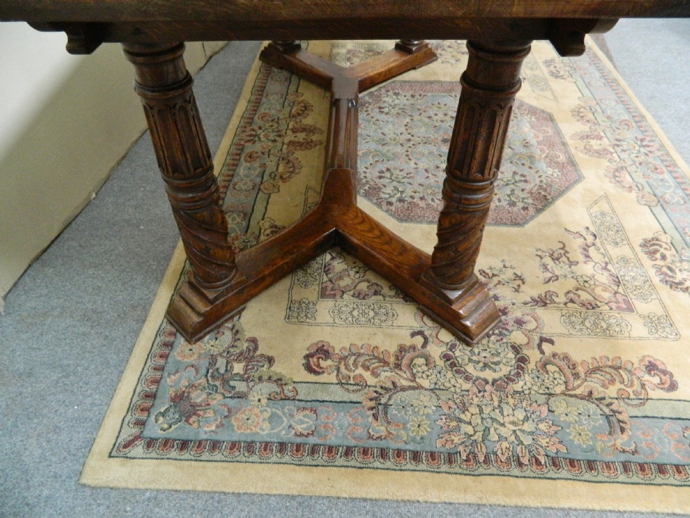oak refectory table View V