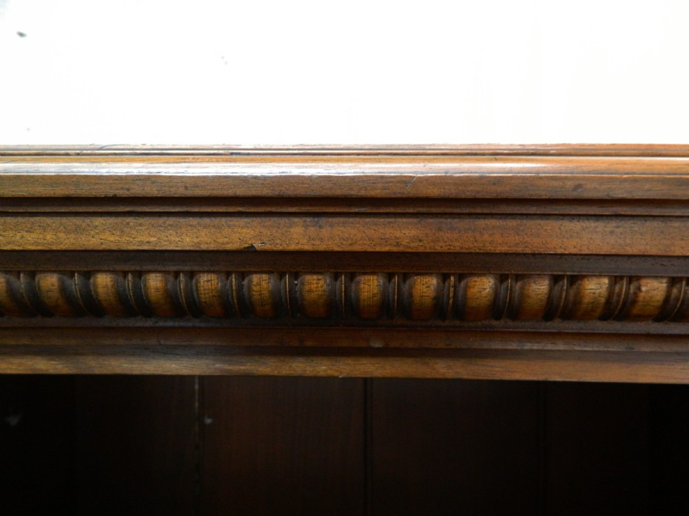 mahogany breakfront bookcase View IV