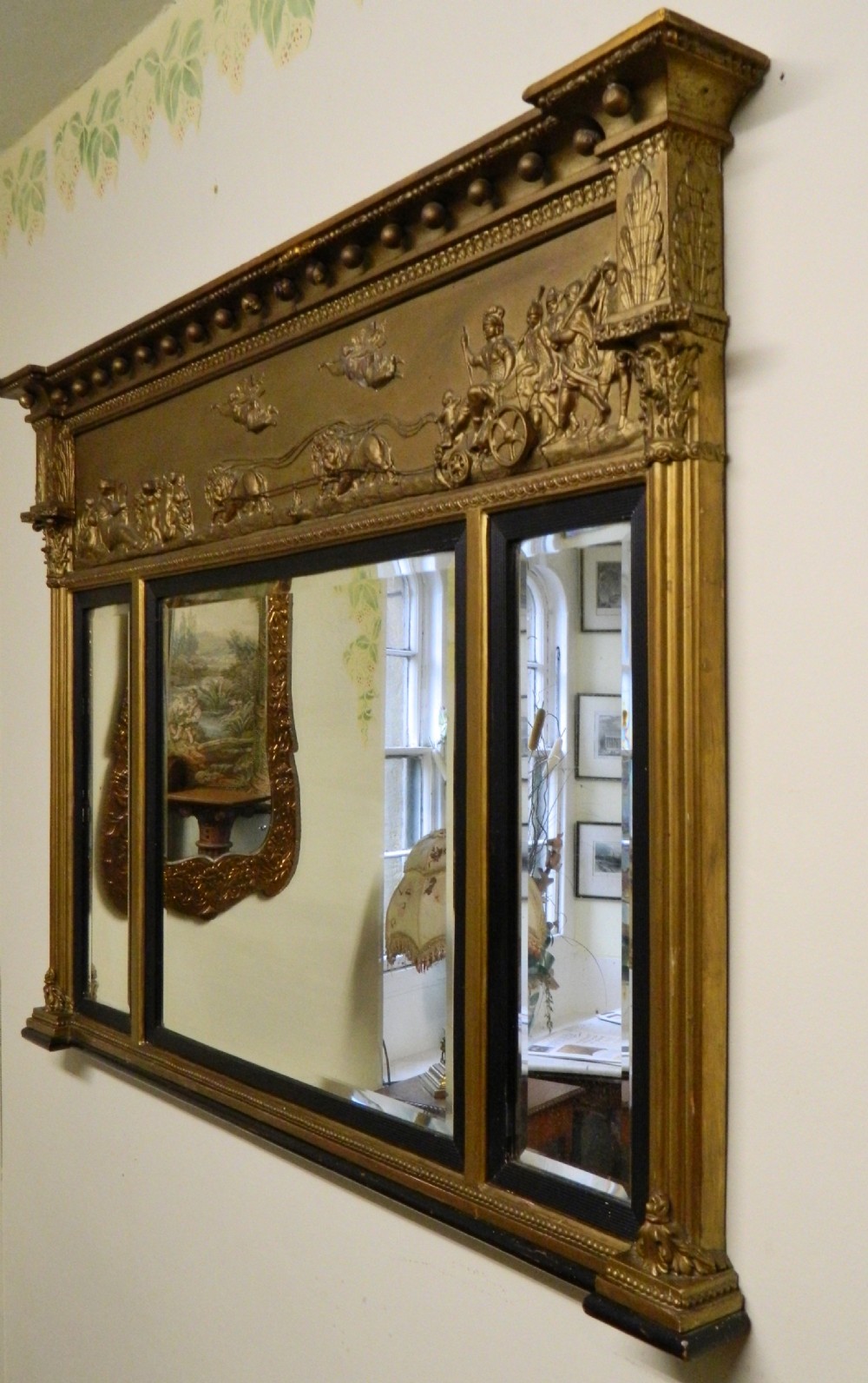 Regency overmantel mirror View II