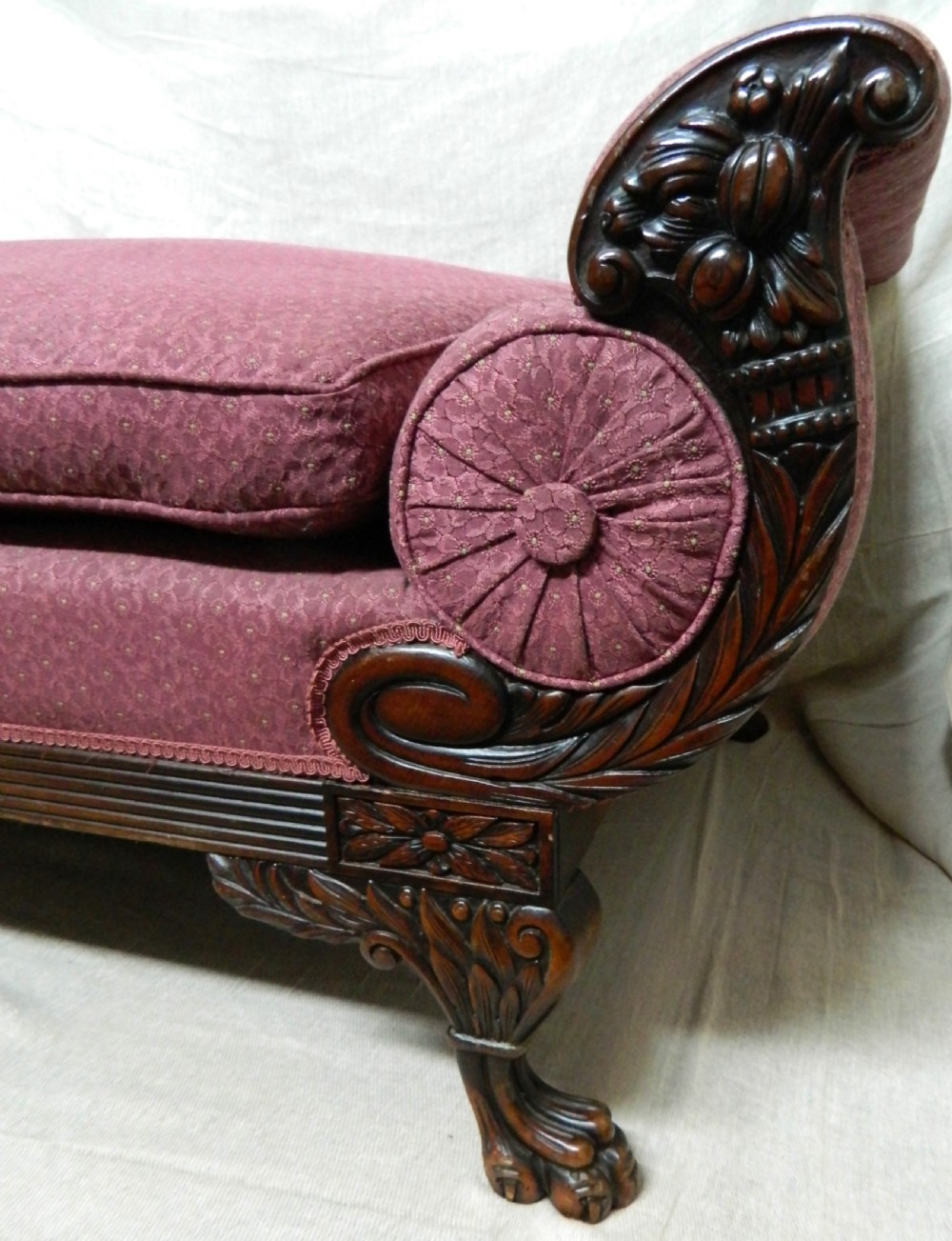 Large mahogany day bed View II