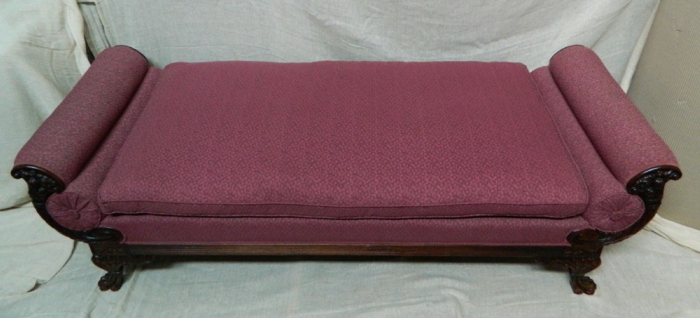 Large mahogany day bed View IV