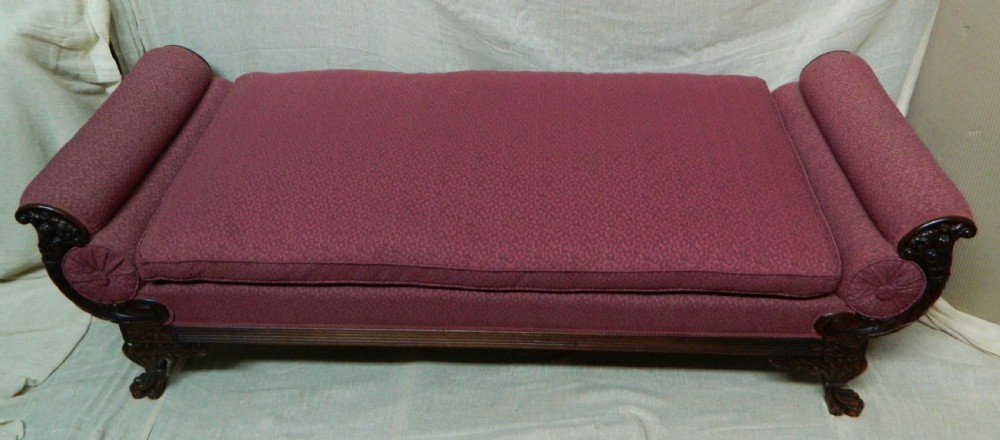 Large mahogany day bed View VI