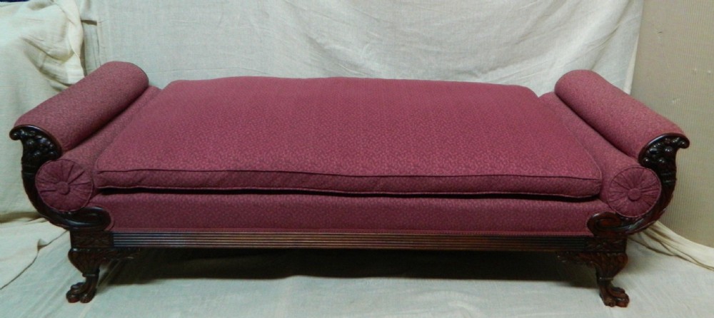 Large mahogany day bed View VII