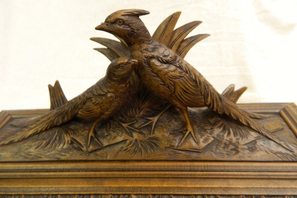 Black Forest carved glove box ( with gloves )  View II