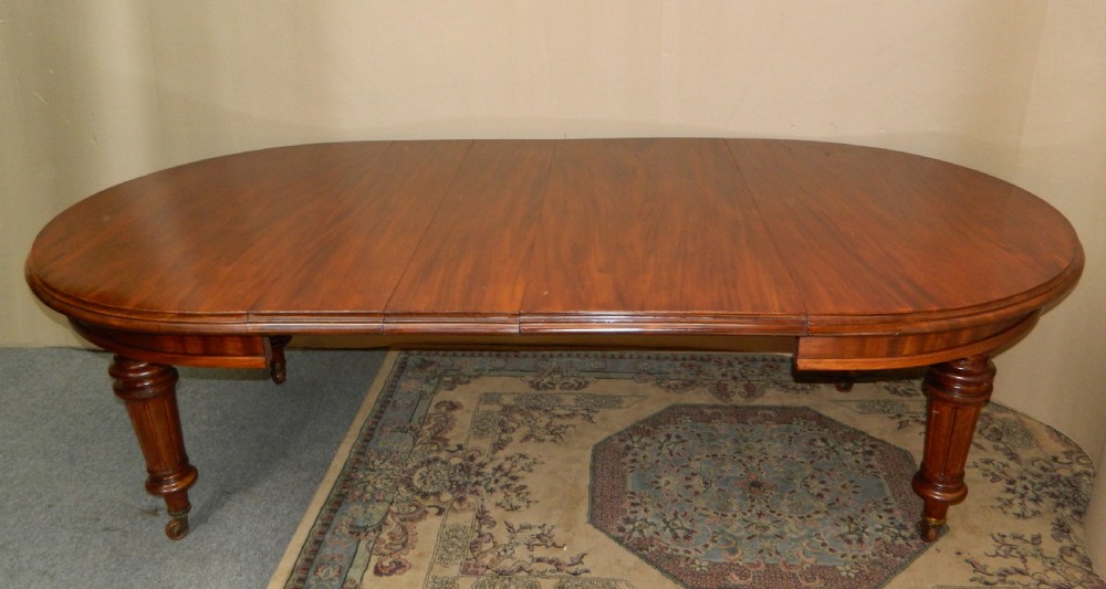 mahogany extending dining table