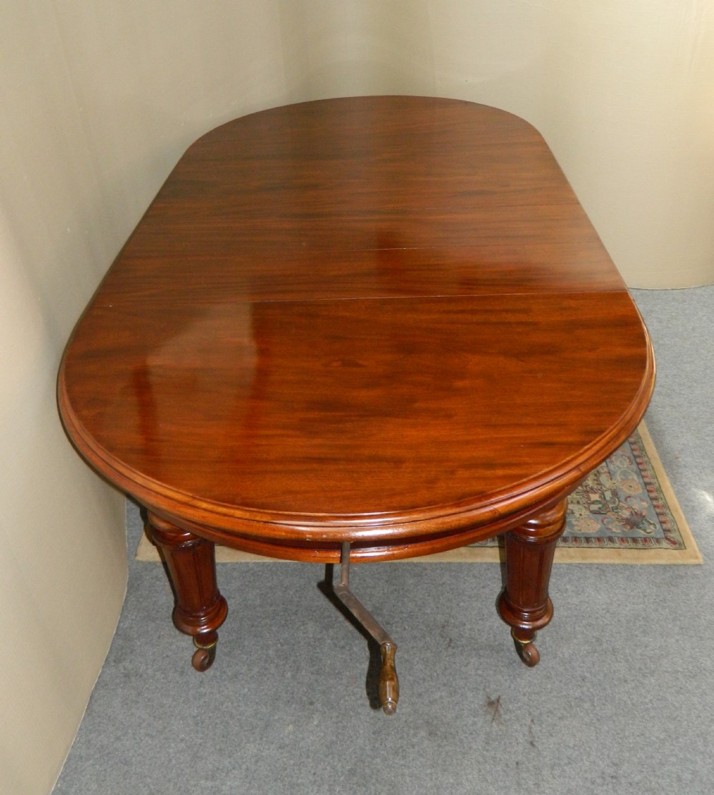mahogany extending dining table View III