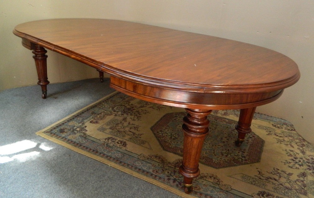 mahogany extending dining table View V