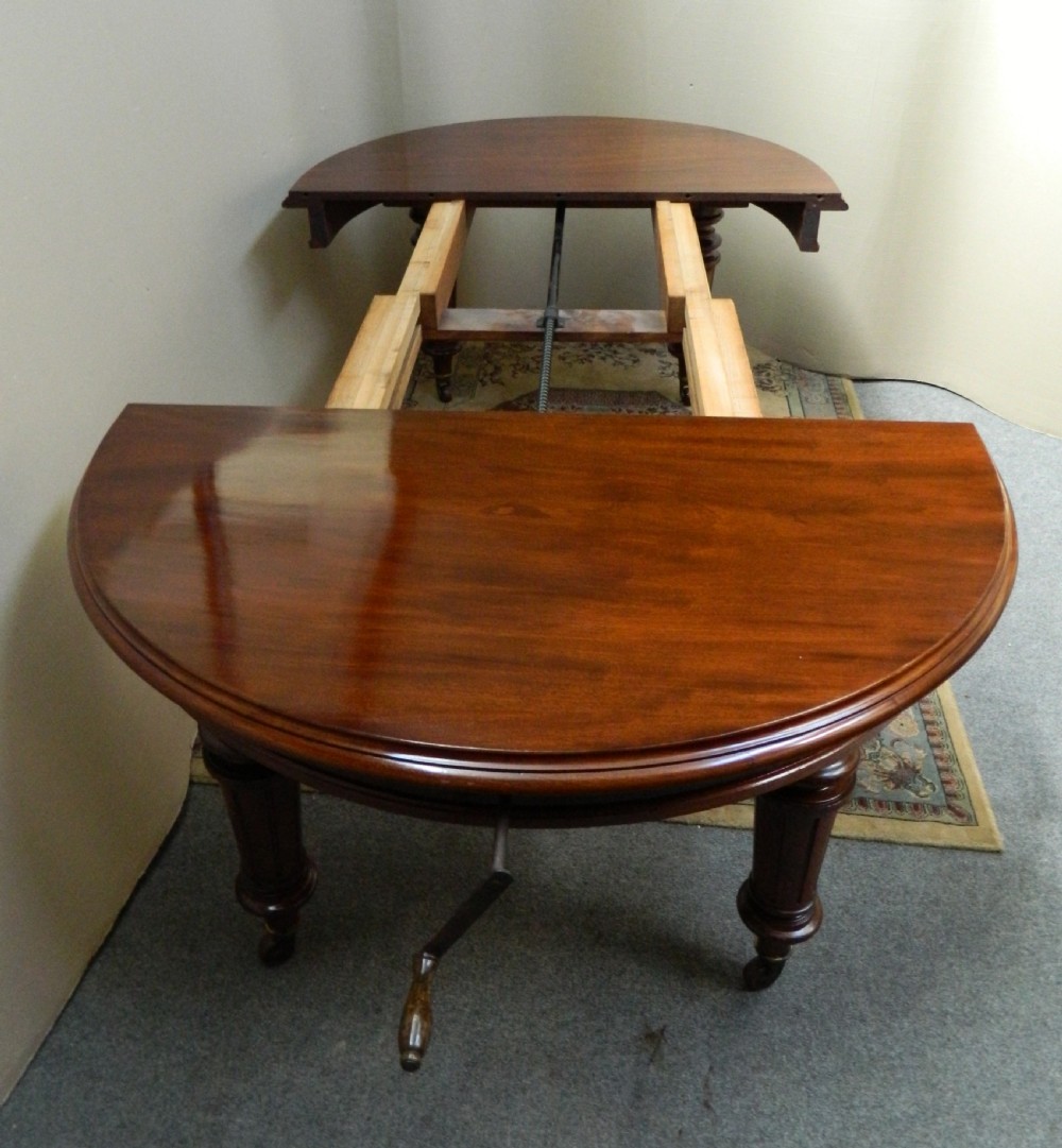 mahogany extending dining table View VII