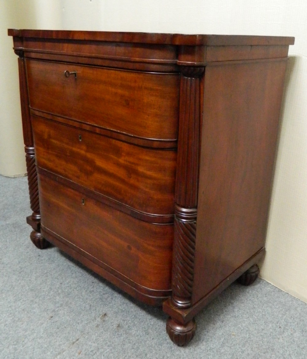 small Regency mahogany chest of drawers View III