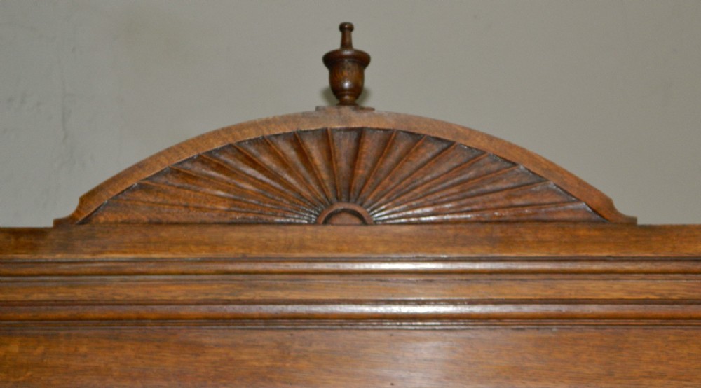 large oak bookcase View III