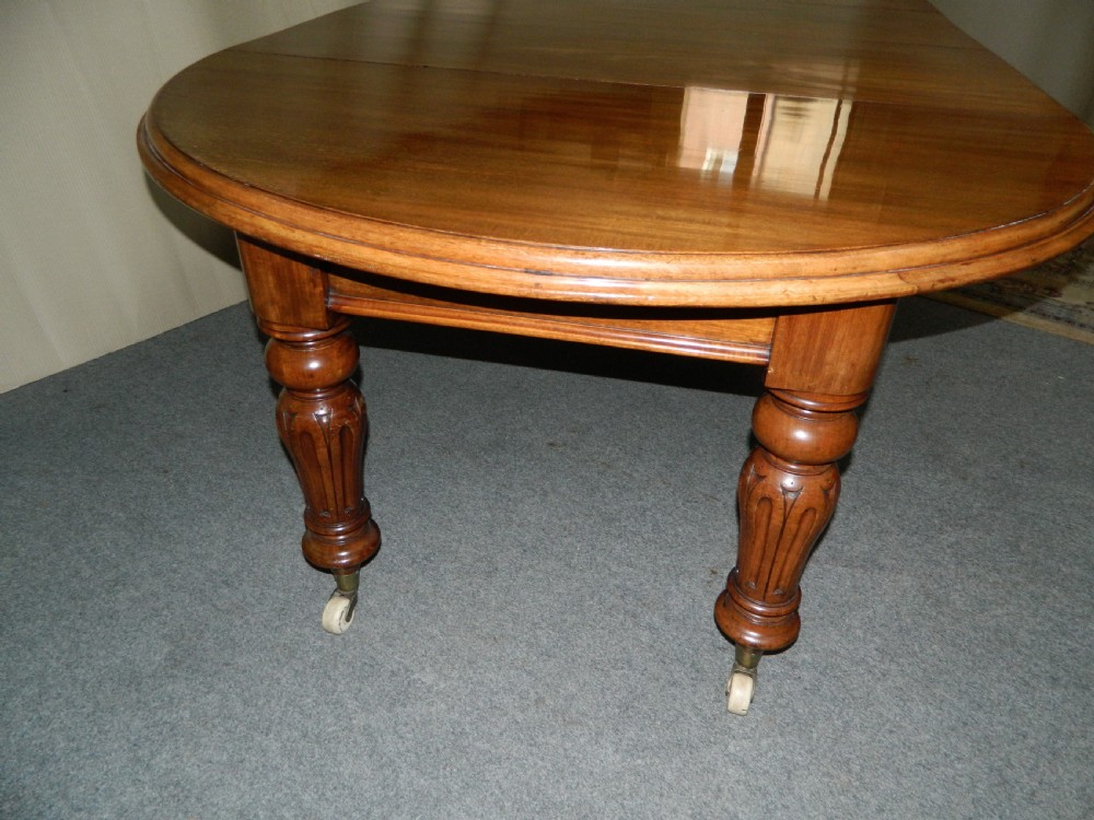 large mahogany extending dining table View II
