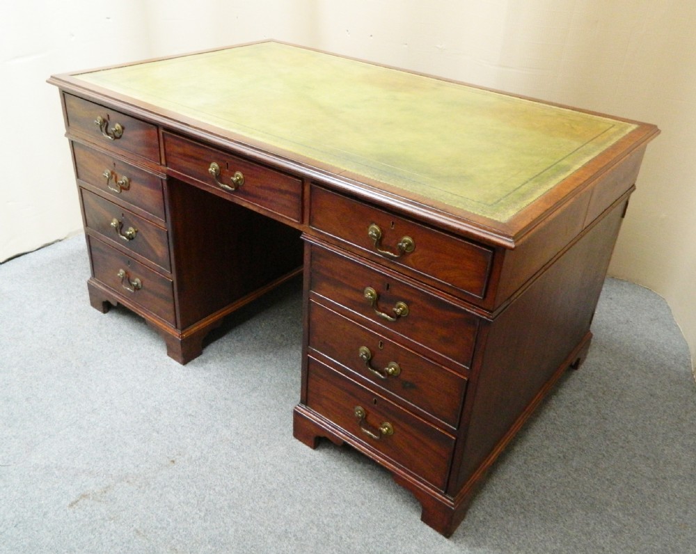 Georgian mahogany partners desk View II