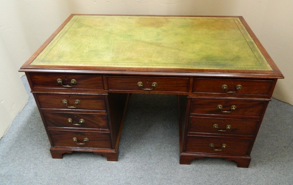 Georgian mahogany partners desk View III