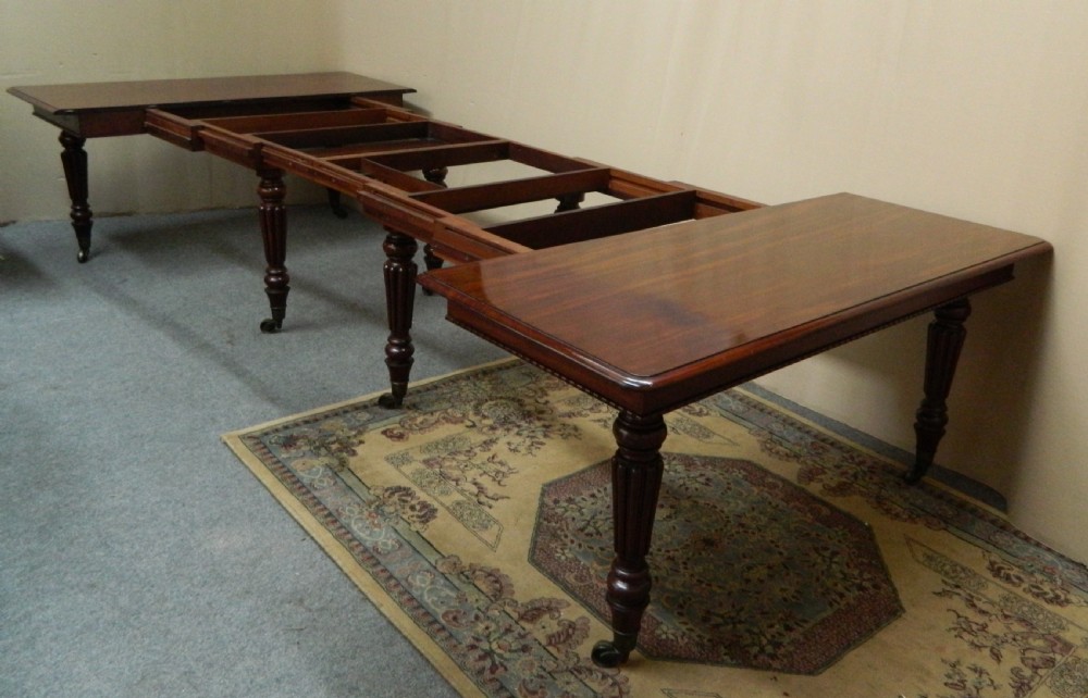 large mahogany dining table stamped Gillows View II