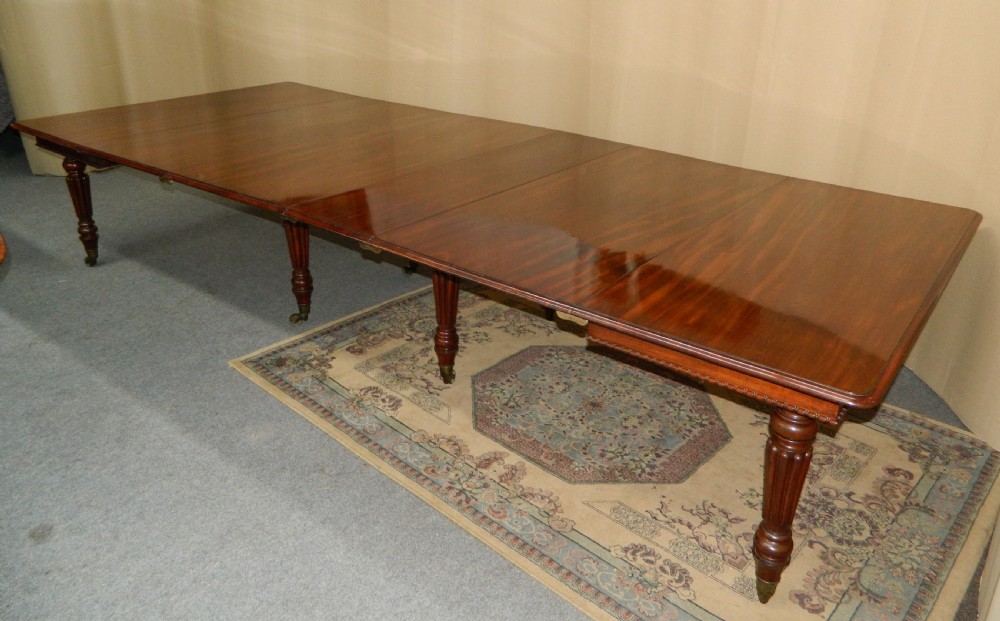 large mahogany dining table stamped Gillows View III