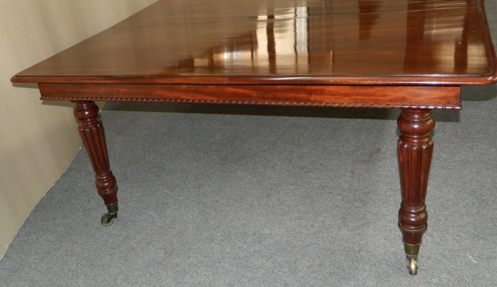 large mahogany dining table stamped Gillows View IV