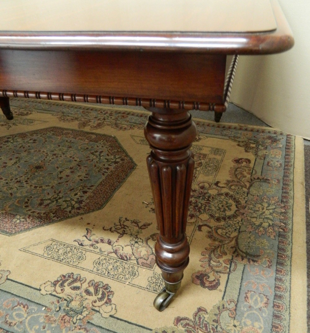 large mahogany dining table stamped Gillows View VI