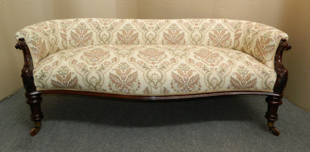Victorian mahogany sofa