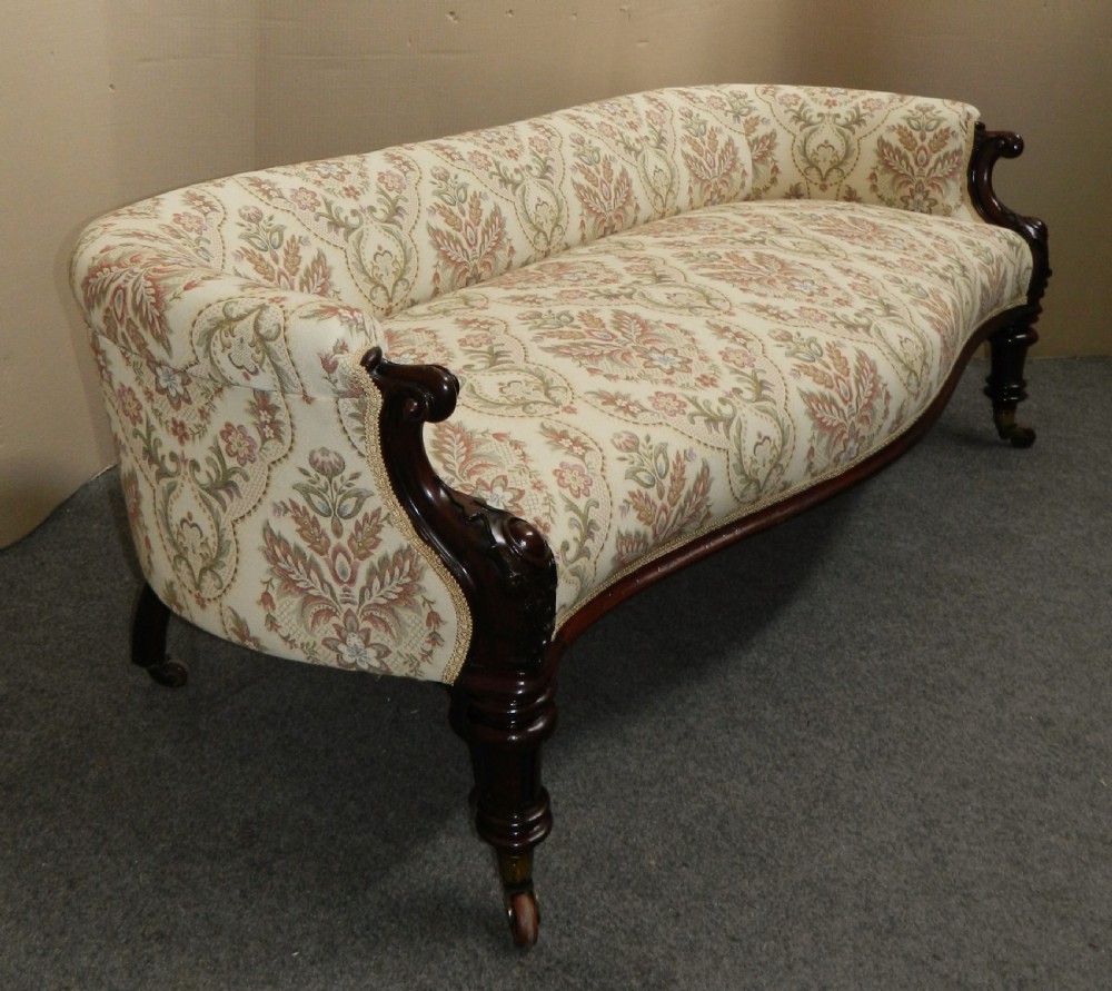 Victorian mahogany sofa View II