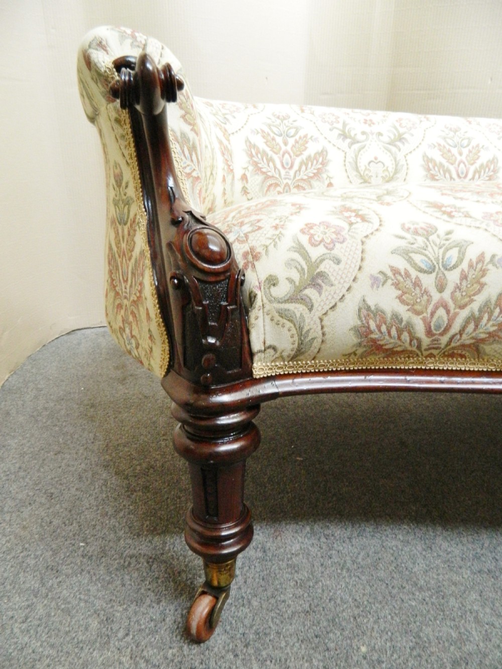 Victorian mahogany sofa View III