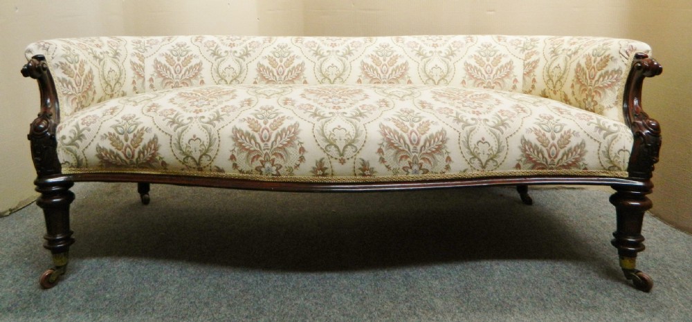 Victorian mahogany sofa View IV