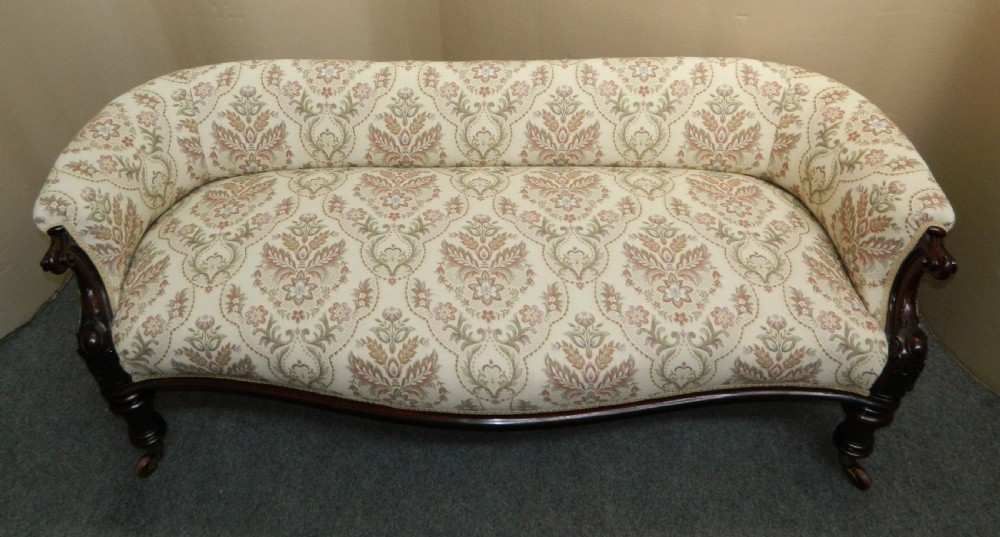 Victorian mahogany sofa View V