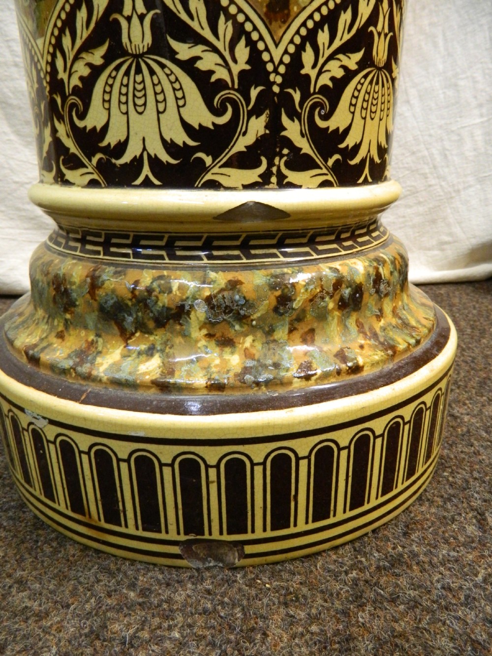 Arts & Crafts pottery jardiniere View V