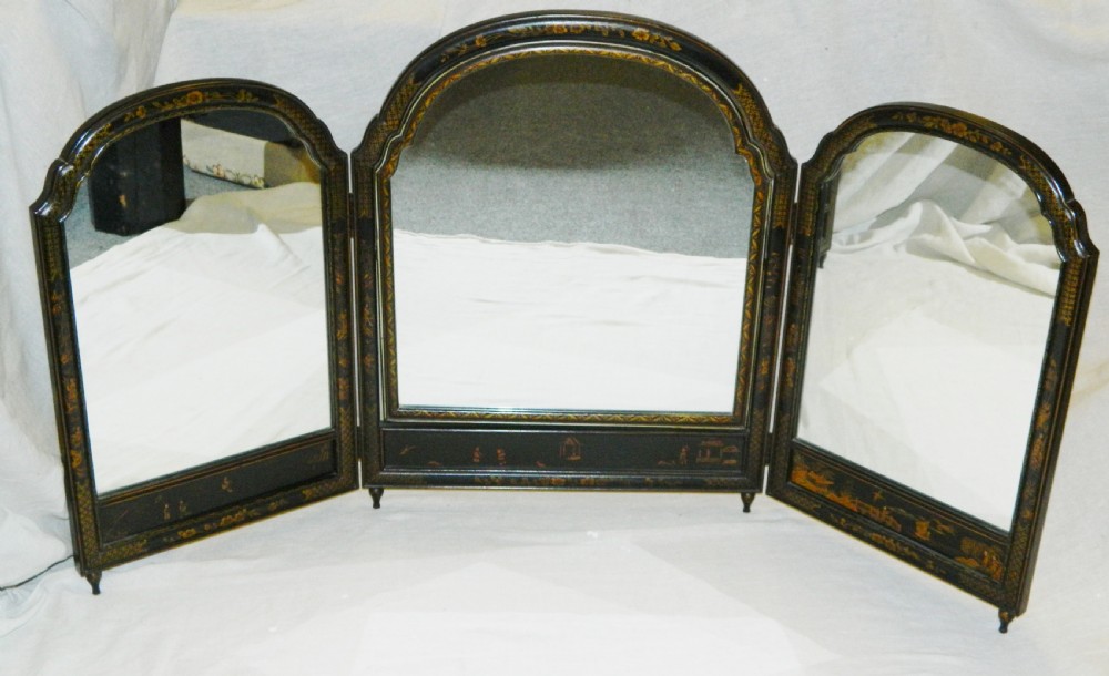 chinoiserie triple dressing table mirror View II