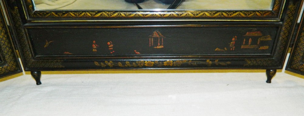 chinoiserie triple dressing table mirror View IV