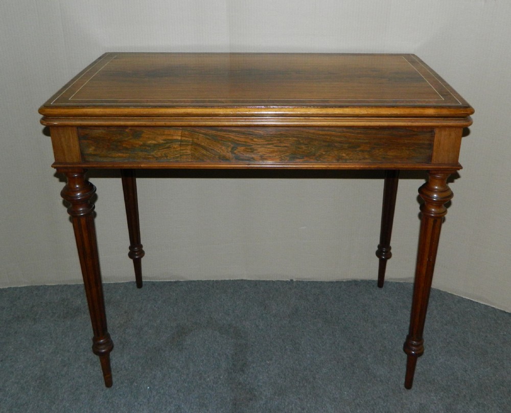 rosewood card table