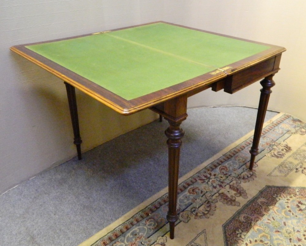 rosewood card table View IV