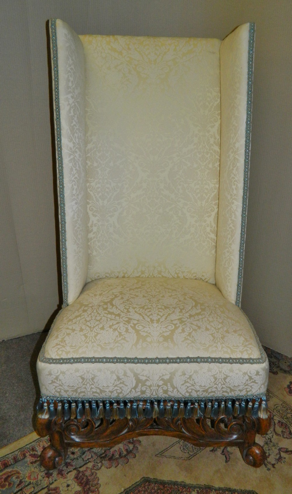unusual high back chair