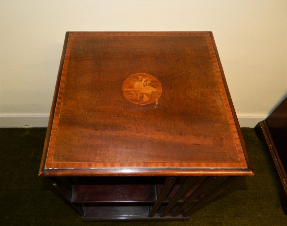 inlaid revolving bookcase View VI