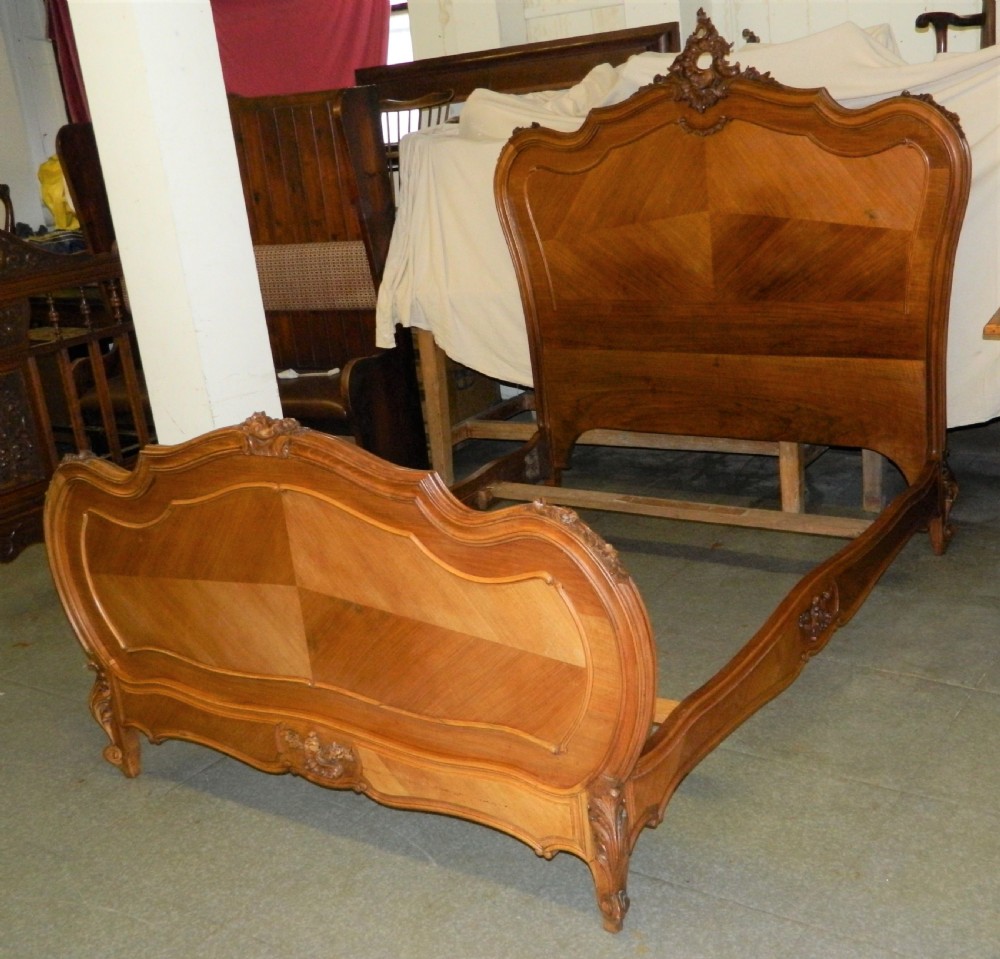 French walnut double bed View II