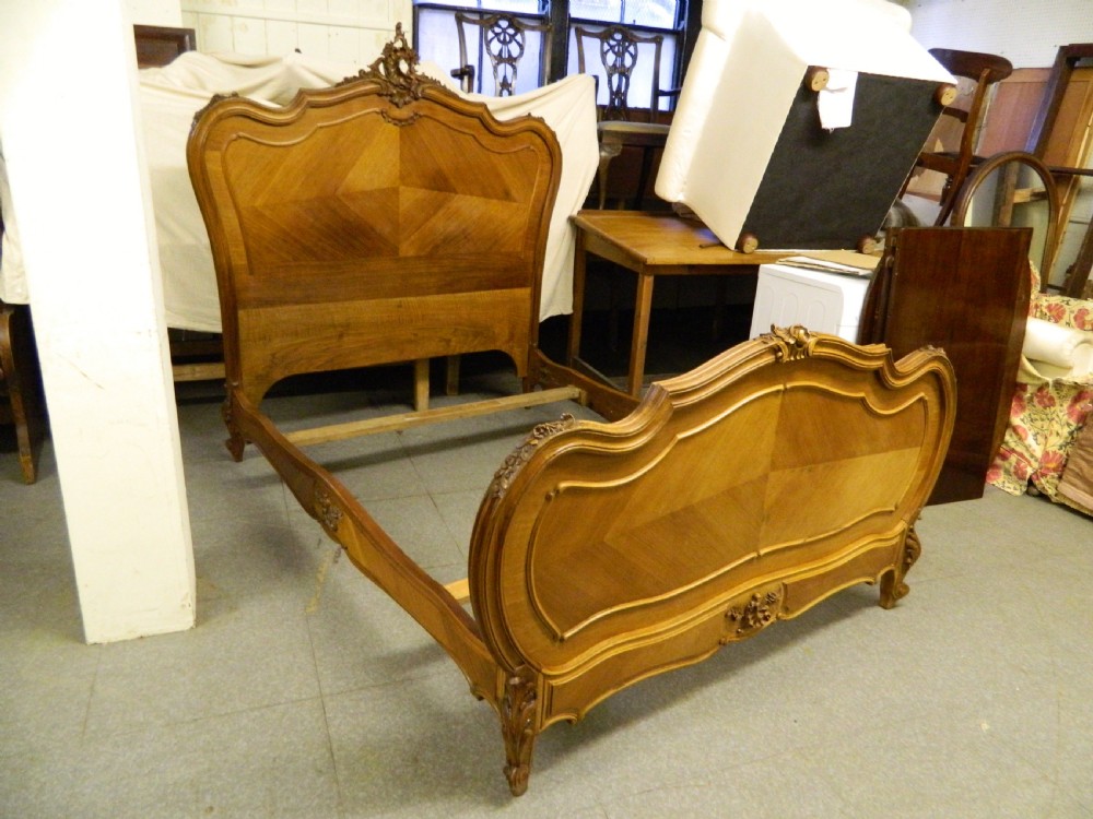 French walnut double bed View III