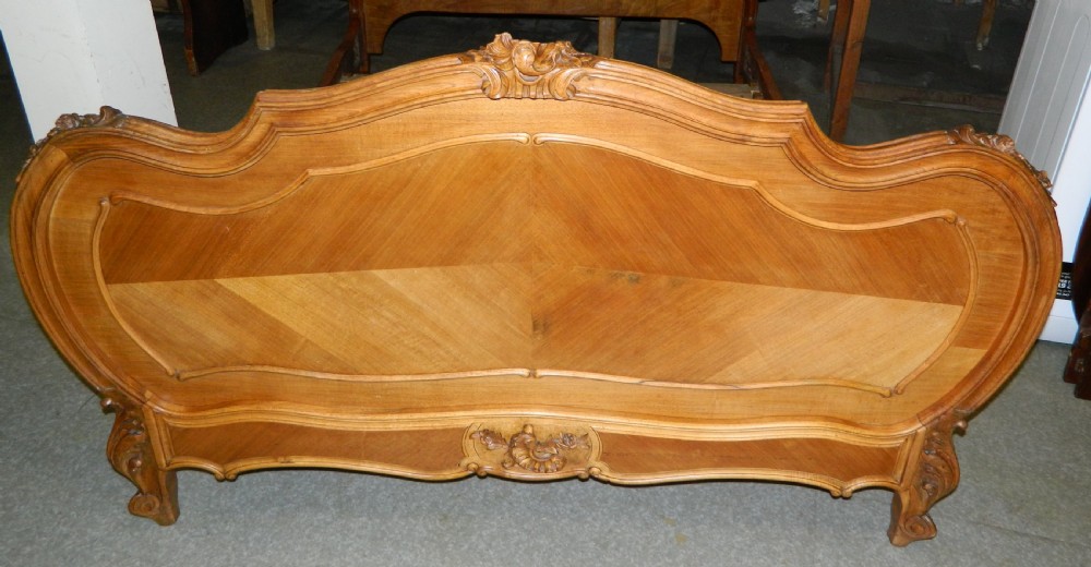 French walnut double bed View IV