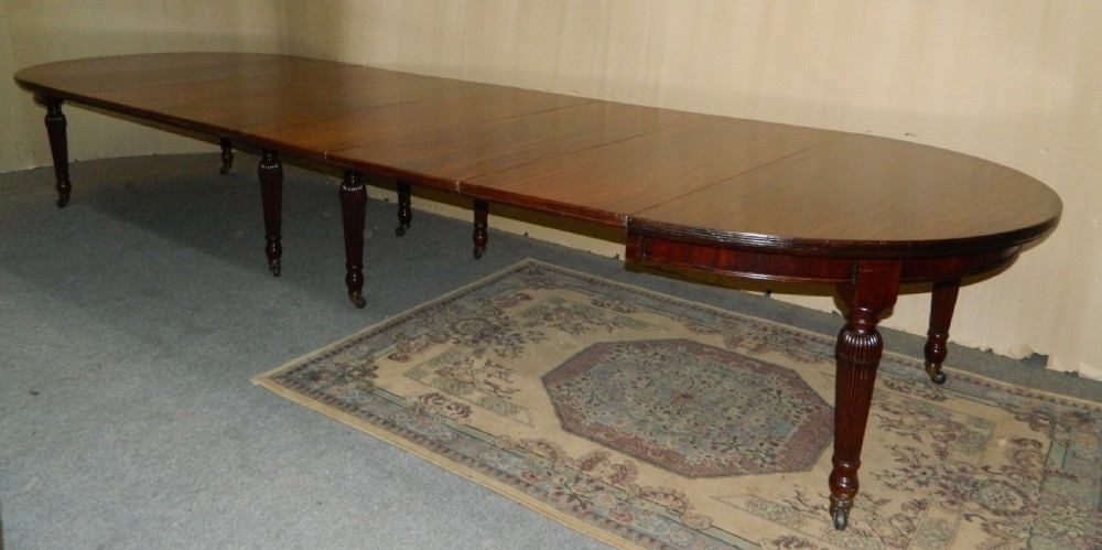 very large mahogany dining table