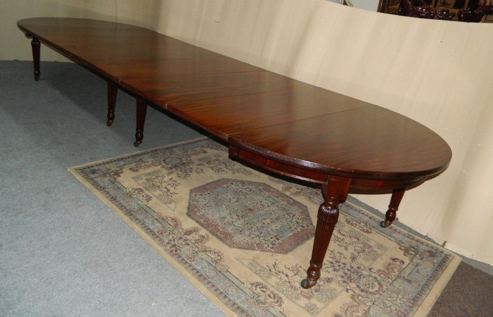 very large mahogany dining table View III