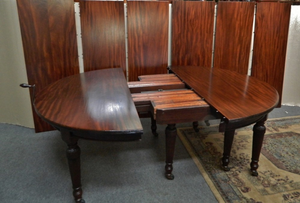 very large mahogany dining table View IV