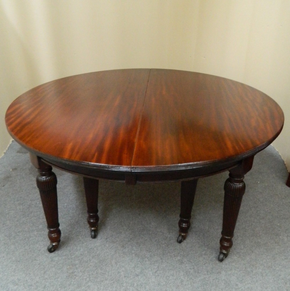 very large mahogany dining table View VI