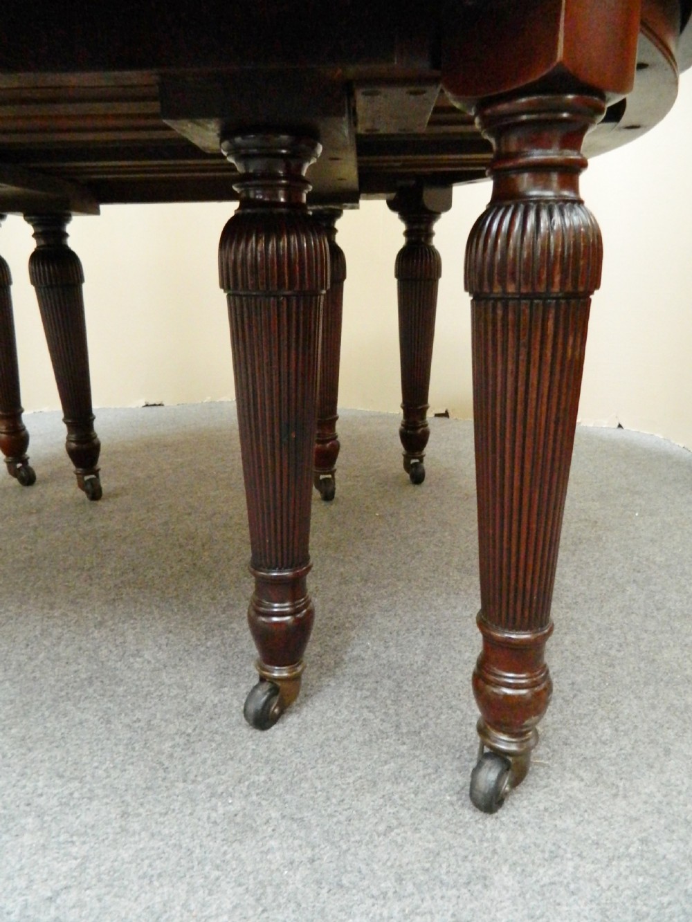 very large mahogany dining table View VII