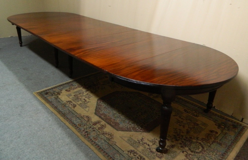 very large mahogany dining table View VIII