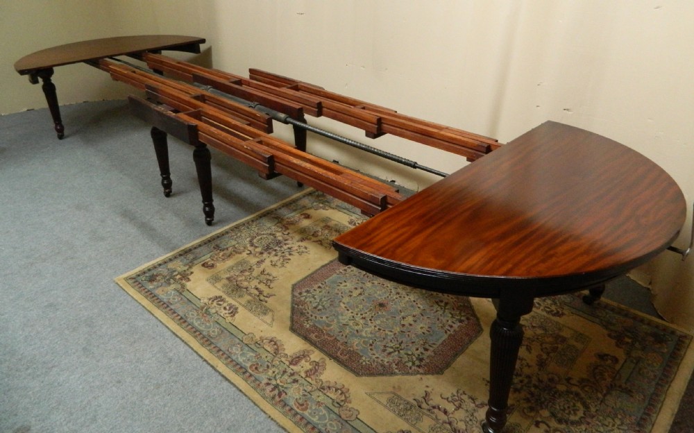 very large mahogany dining table View IX